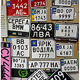 Сувенірний номер з ім'ям на мотоцикл,скутер, фото 2