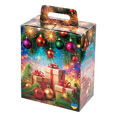 Солодкий новорічний подарунок, набір №10, 600 г. замовлення від 32 шт.