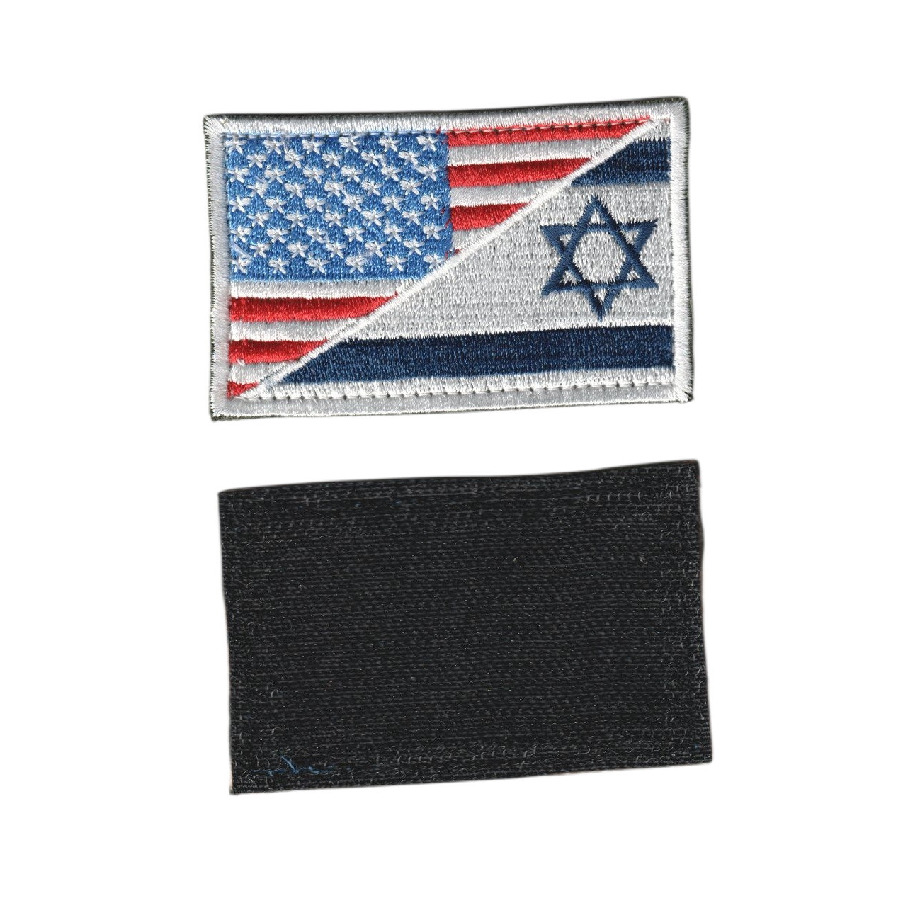 Шеврон ЗСУ, військовий / армійський, американсько ізраїльський прапор, на липучці, 5  см * 8 см, фото 1