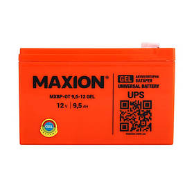 Акумулятор промисловий MAXION MXBP-OT 9,5-12 GEL (12V, 9,5Ah, +/-)