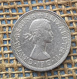 2 шилiнги (флорин) 1966 року. Велика Британiя, фото 2