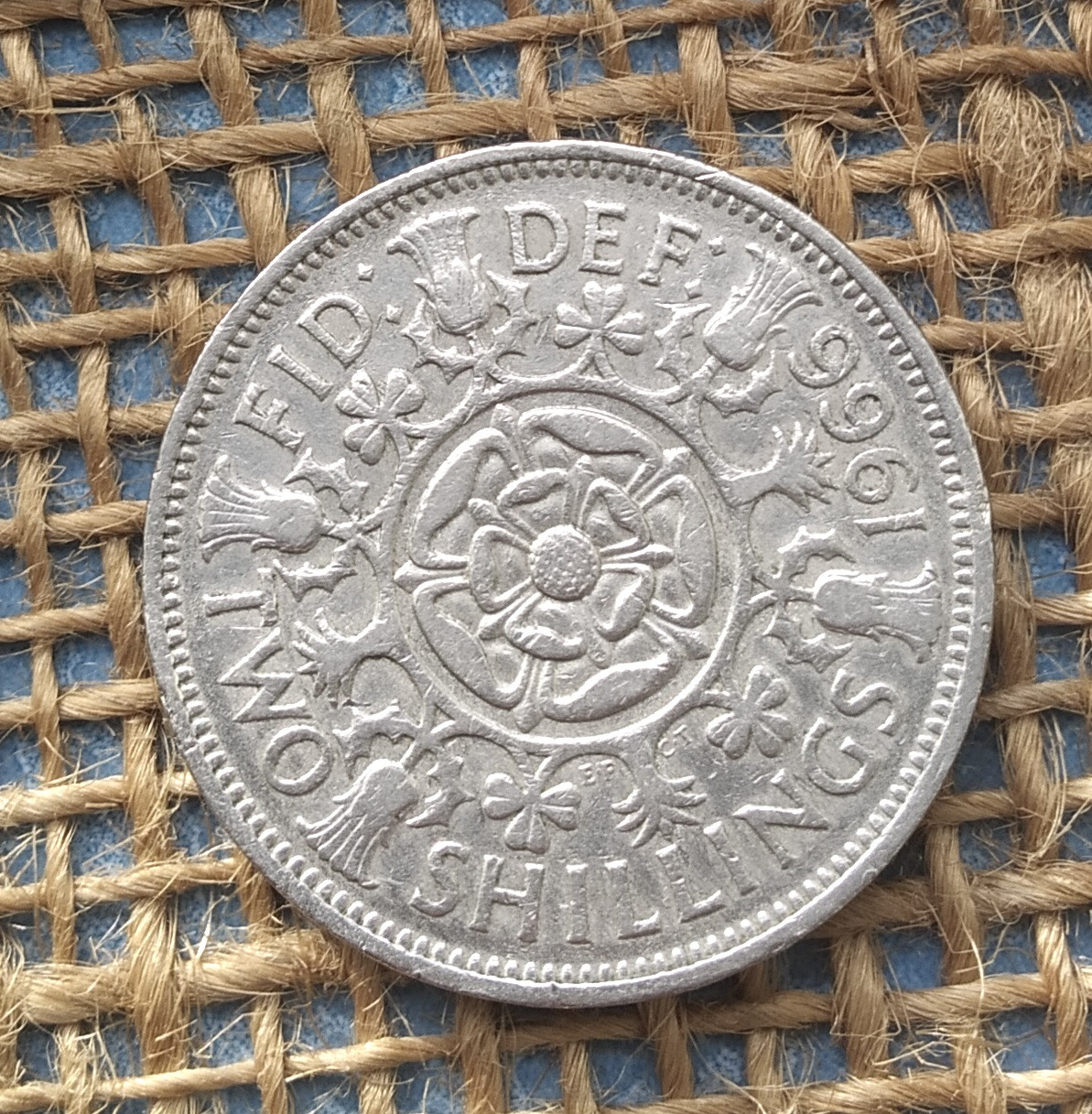 2 шилiнги (флорин) 1966 року. Велика Британiя, фото 1