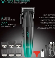 Машинка для стрижки для дома VGR V-003 мощная машинка для стрижки 2500 мА·ч триммер для стрижки 9000 об/мин