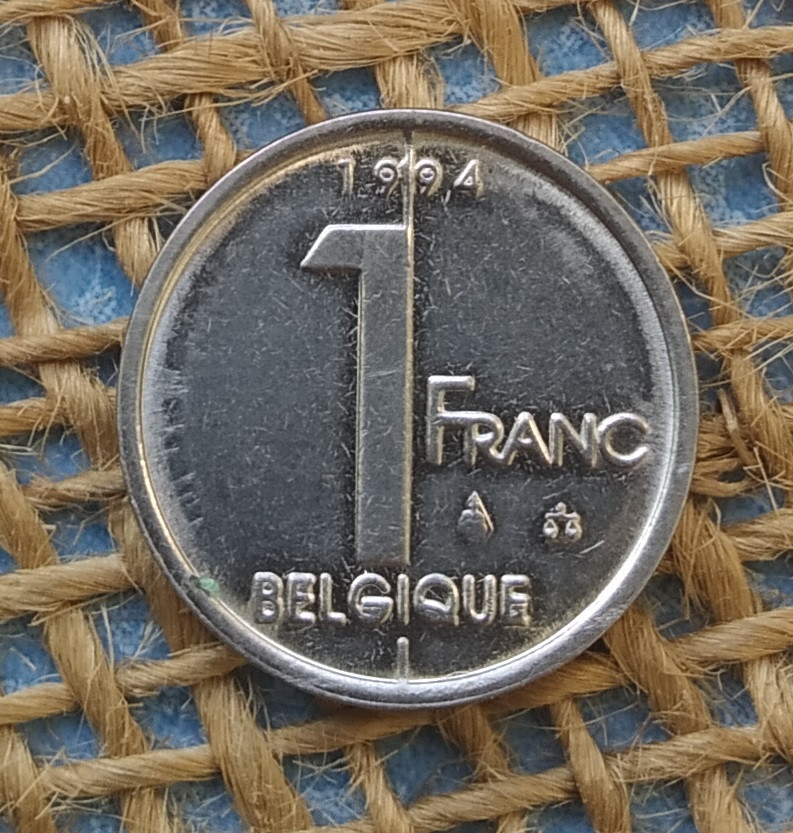 1 франк 1994 року. Бельгiя, фото 1