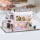 3д Румбокс Машина з квітами, інтер'єрний конструктор квітковий фургон «Meet Flower Car» 26×20×16 см, фото 8
