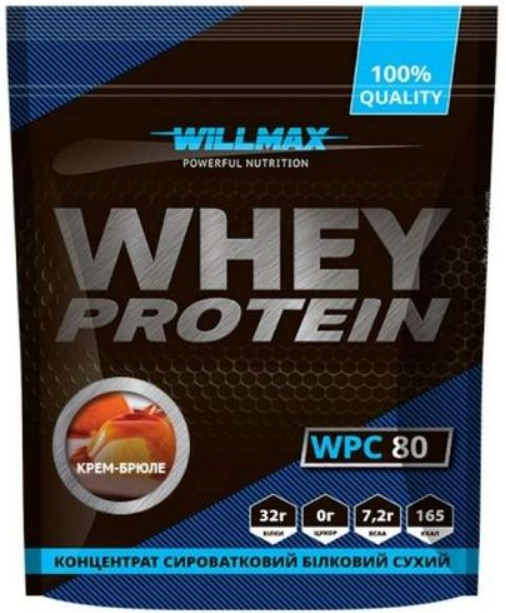 Сироватковий протеїн Willmax Whey Protein 80 920 g крем-брюле