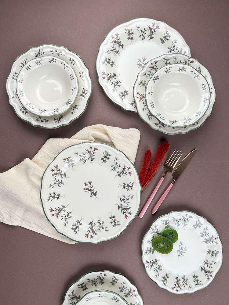 Набір столового посуду 24 шт (4X6) Porser Home Terra fulya FLY24YKPRS1057, фото 1