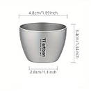 Титанова фляга для алкогольних напоїв Tiartisan 260 мл + 2 чарки по 40 мл та лійка, фото 9