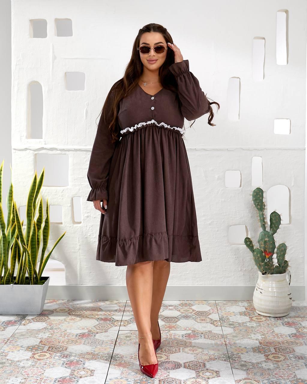 Сукня вельветова гурт роздріб дроп 3115, фото 1