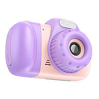 Детский фотоаппарат с экраном / фотокамера / камера Hoco DV201 с двойным объективом / цифровая камера для детей