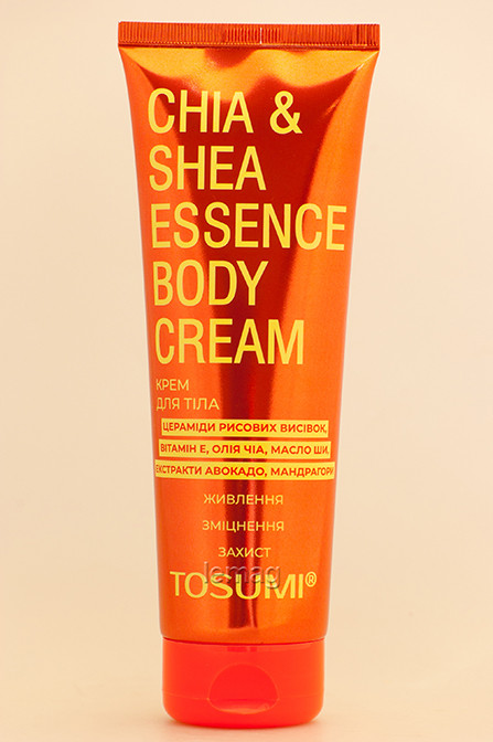TOSUMI Крем для тіла екстра живлення Chia & Shea Essence Body Cream, 250 мл, фото 1