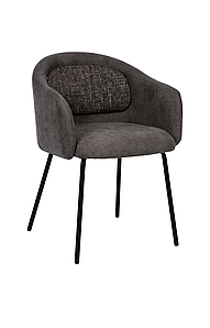 Стілець M-242 шеніл шоколадний + чорний TM Vetro Mebel