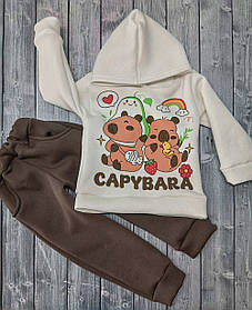 Дитячий теплий спортивний костюм «Капібара»