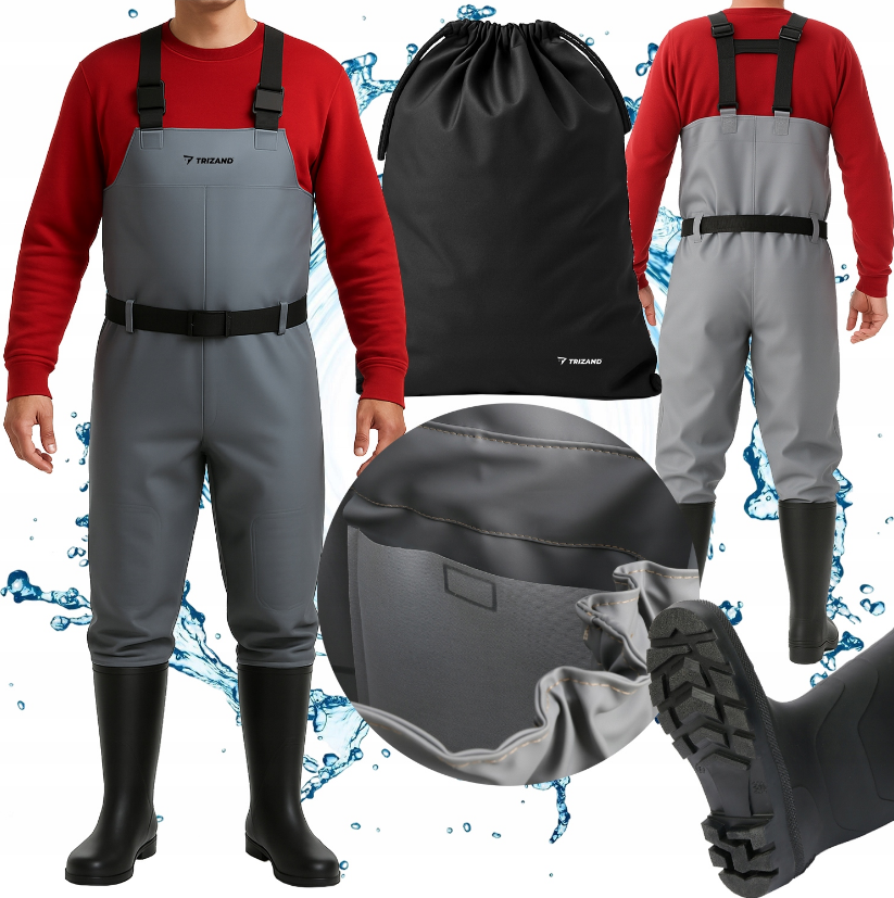 Заброди рибальські 41 + підтяжки Trizand (Польща), фото 1