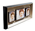 Декоративне настінне панно для колажу з 3 фоторамками на магнітах 44*19,5*4см, фото 2