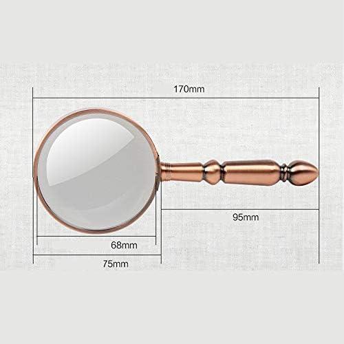 Портативна ретро лупа 20× з повністю металевим корпусом — елегантне збільшення, фото 1