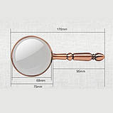 Металевий ретро збільшувач 20× — портативна лупа для читання і ремонту, фото 3