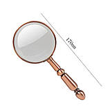 Ретро лупа 20× повністю металева – портативна лінза для деталей, фото 4