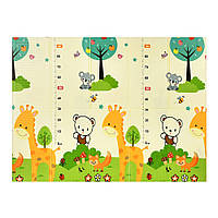 Дитячий розвиваючий термокилимок бебіпол 150*200 см, двосторонній, преміум якість, чохол-сумка