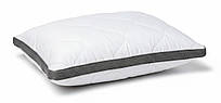 Біла класична анатомічна подушка Strong Sleep 3D Gray-White стьобана, холофайбер Family Sleep