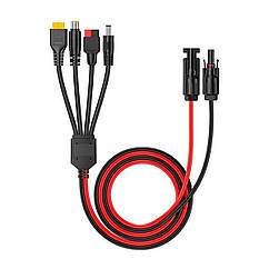 Адаптер для підключення сонячних панелей 16 Awg 0.65 м, MC4-Anderson, XT60, DC7909, DC5521