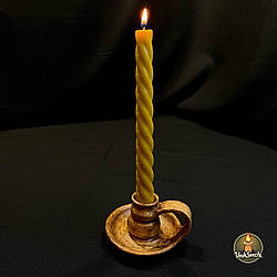 Глиняний підсвічник у вінтажному стилі, ручна робота