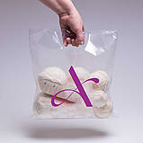 Пакети поліетиленові 30х30 до 3 кг Прозорий пакет типу банан Пакети подарункові глянцеві оптом, фото 8