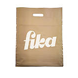 Пакети поліетиленові щільні 40х50 до 10 кг 110 mkm білі та бежеві Пакети банан з логотипом, фото 4