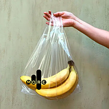 Пакет майка прозорий Пакети з логотипом майка оптом під замовлення 30х50 см, фото 3