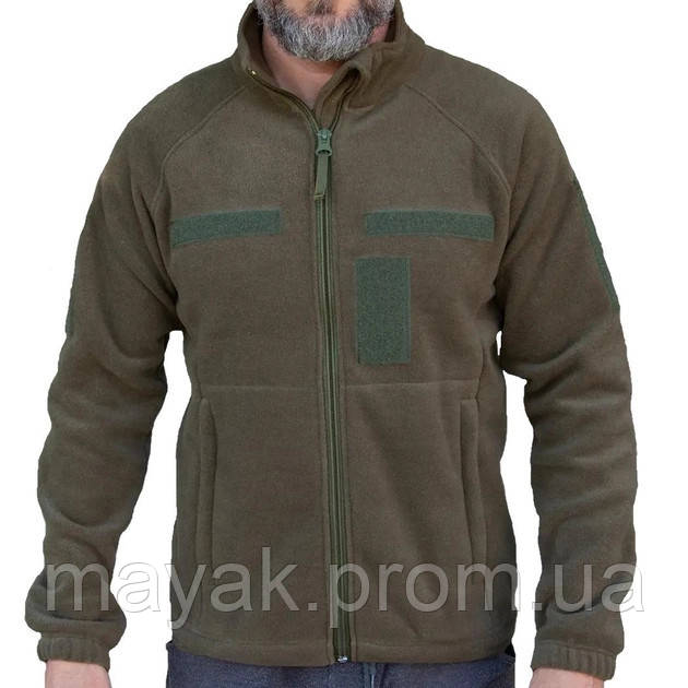 Кофта флісова Kirasa KI-413-0 320г/м 46 р. хакі mayak - фото 1 - id-p2769101042