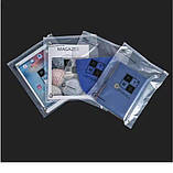 Глянцевий SLIDER пакет 20x20 см Зіп пакети прозорі з бігунком та логотипом для ефективної реклами, фото 3