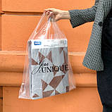 Пакет майка з Вашим логотипом Пакети подарункові поліетиленові прозорі 40х60 см, фото 4