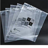 Глянцевий SLIDER пакет 27x28 см Пакети із застібкою Zip глянцеві Друк з логотипом Макет лого безкоштовний, фото 5