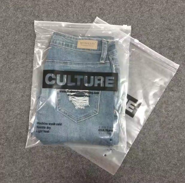 Глянцевий SLIDER пакет 35x45 см Прозорі пакети із замком бігунком Брендована упаковка оптом, фото 1