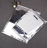 Глянцевий SLIDER пакет 35x45 см Прозорі пакети із замком бігунком Брендована упаковка оптом, фото 4