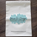 Білі кур'єрські пакети з логотипом для бренду Бандерольні пакети (конверти) А5 19х24 см, фото 6