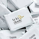 Кур'єрські поліетиленові пакети А6 білі 12.5х19 см Бандерольний пакет з логотипом, фото 9