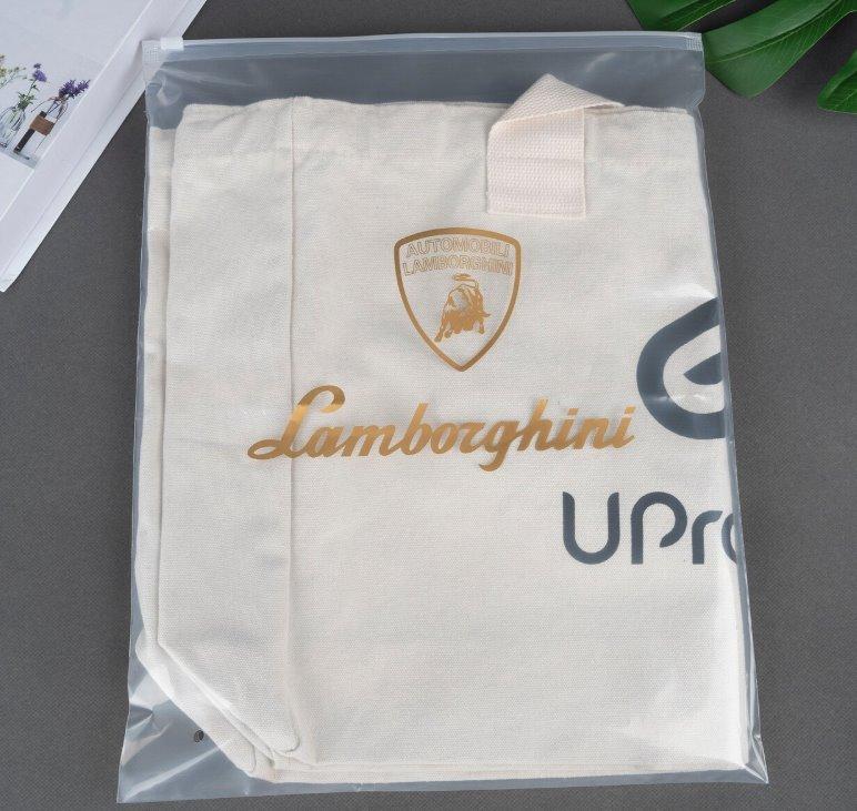 Глянцевий SLIDER пакет 40x50 см Прозорі надійні пакети зі слайдером Пакети з логотипом, фото 1