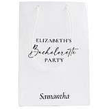 Пакет брендований з білим шнурком 25×35×9 см Ламінований білий папір 200 г/м² Матова поверхня, фото 6