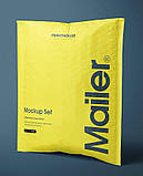 Кур'єрські з самоклейною стрічкою пакети жовті А3 30х40 см Пакети з індивідуальним логотипом, фото 4