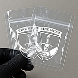 Глянцевий зіп-пакет 7х7см з логотипом Високоякісні поліетиленові пакети зі зіп-замком, фото 5