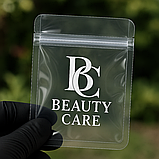 Зіп пакет з логотипом 10х15 см оптом Глянцевий прозорий Zip-lock під замовлення, фото 5