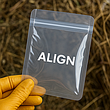 Зіп пакет з логотипом 10х15 см оптом Глянцевий прозорий Zip-lock під замовлення, фото 6