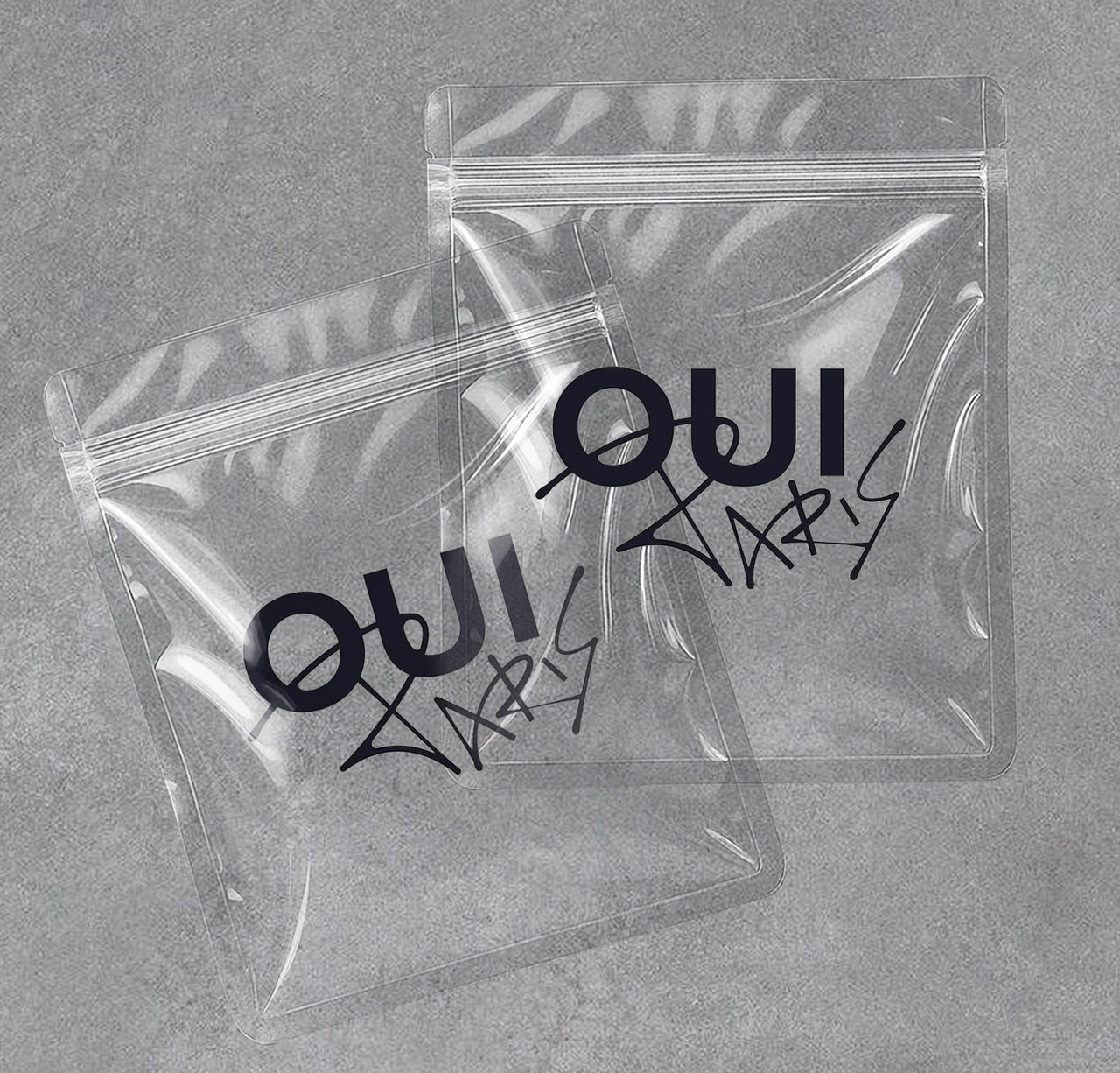 Персоналізовані глянцеві прозорі зіп-пакети 26х35 см на замовлення Друк логотипу на zip-пакетах, фото 1