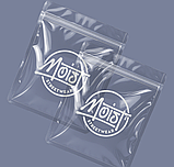 Персоналізовані глянцеві прозорі зіп-пакети 26х35 см на замовлення Друк логотипу на zip-пакетах, фото 6