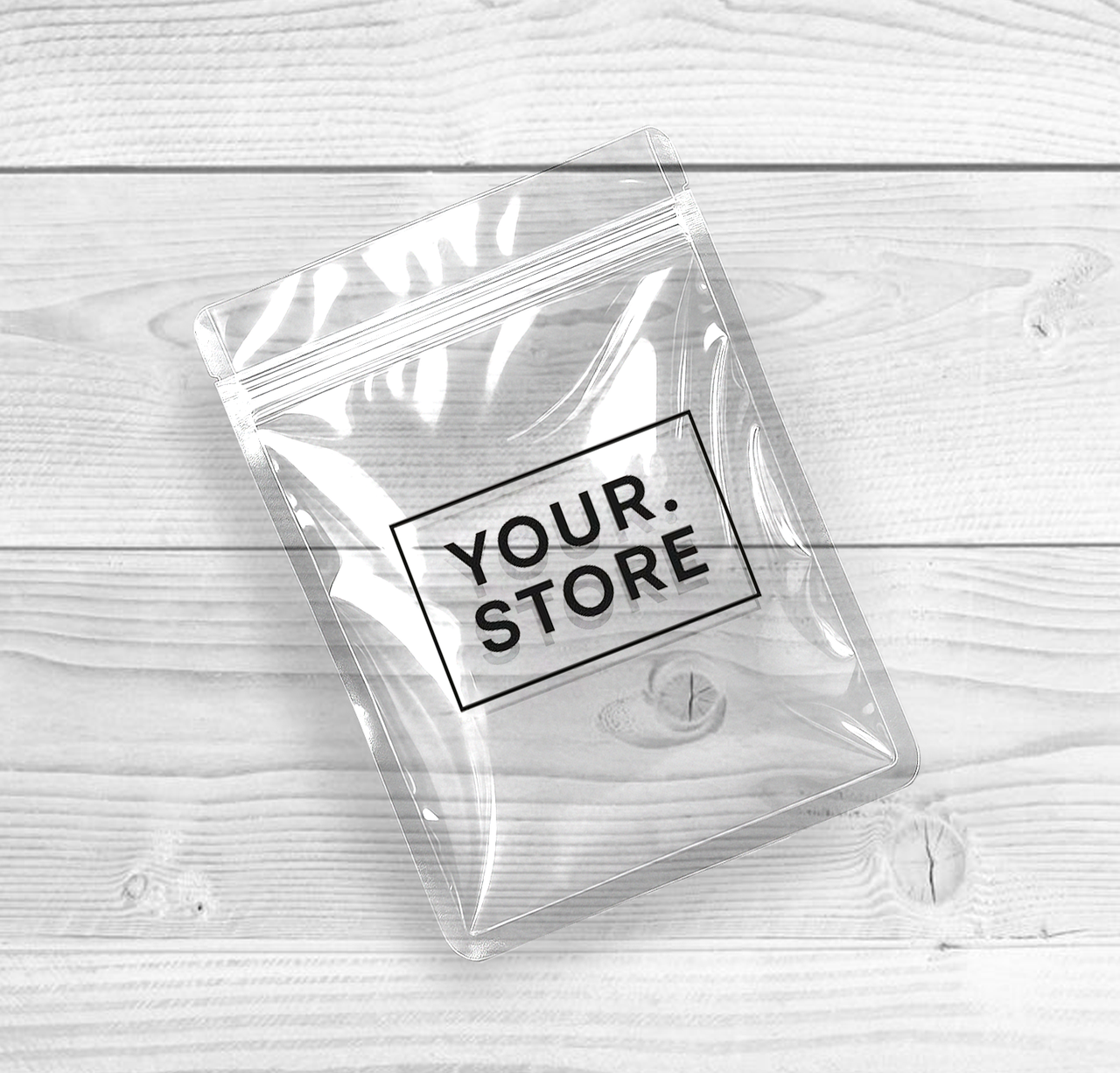 Поліетиленові прозорі Зіп-пакети 40х55 см Надійні глянцеві пакети з логотипом, фото 1