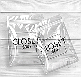 Поліетиленові прозорі Зіп-пакети 40х55 см Надійні глянцеві пакети з логотипом, фото 5