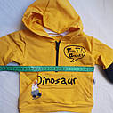 Костюм для хлопчика з капюшоном жовтий 6міс., фото 3