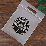 Універсальний Зіп-пакет матовий 24х35 см з вашим логотипом Зіплок пакети щильністю 100 мкм з ручкою, фото 3