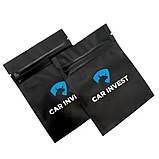 Упаковка ЗІП-ЛОК чорна 20х25 см Якісні поліетиленові пакети зіплок щільністю 100 мкм з вашим логотипом, фото 5